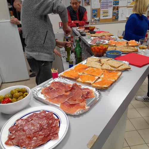 Une partie du buffet.