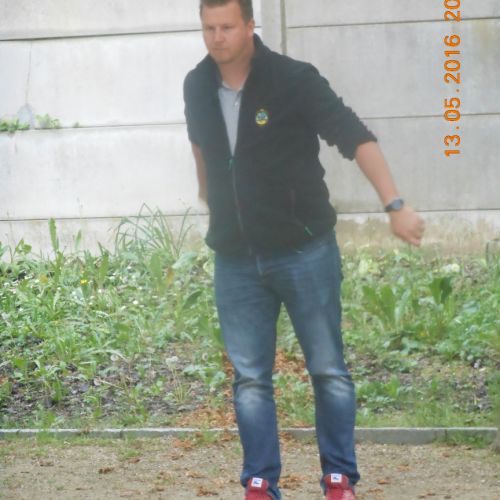 Un des tête-à-tête masculins : joueur de St James.