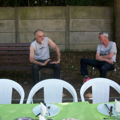 Dom et Eric discutent pétanque ?