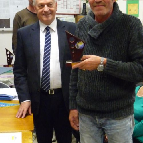 Didier, le gagnant de la Triplette mêlée.