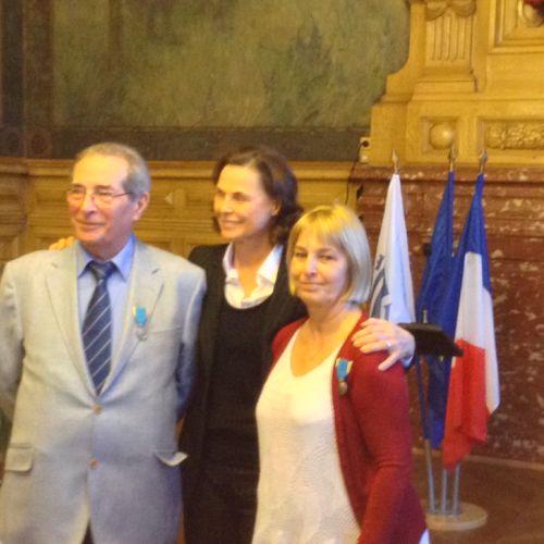 La photo avec Isabelle Debré, sénatrice des Hauts de Seine.