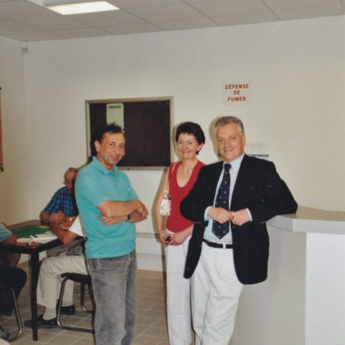 Monsieur le Maire et Miche Dingreville à l'inauguration.