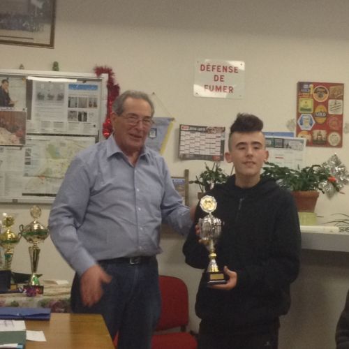 Bravo à Frantz, arrivé 3ème à la rencontre en triplettes mêlées du 29 mai.