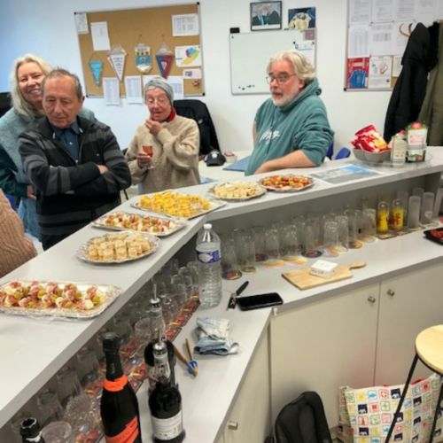 Richard a préparé le buffet et fait les photos.