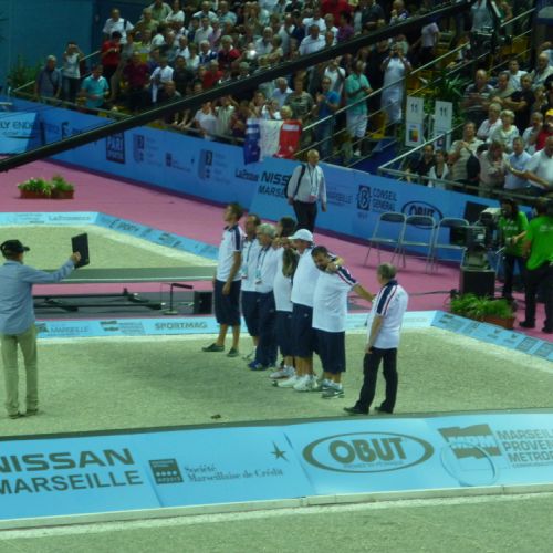 L'équipe de France victorieuse.