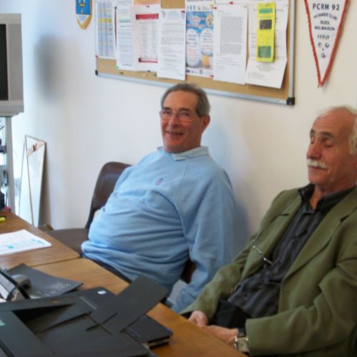 Patrick Richez et Jacques Thoine à la table