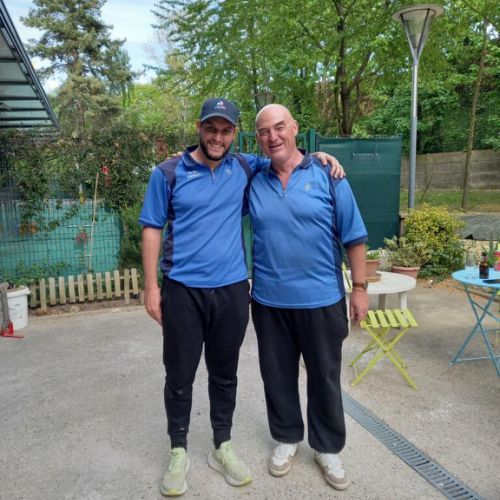 Qualif en Doublette Cédric-François, le 26 avril. Ont perdu en 8ème.