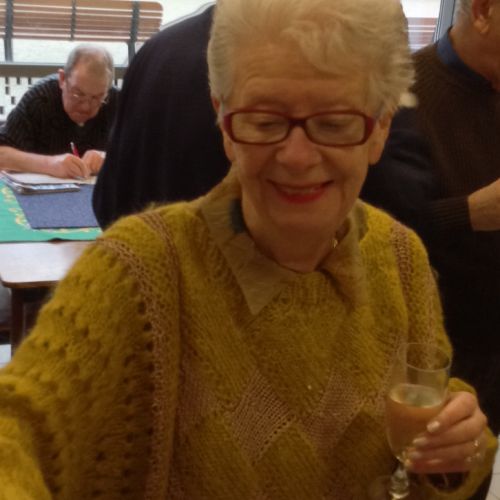 Notre chère Ghislaine, toujours souriante.